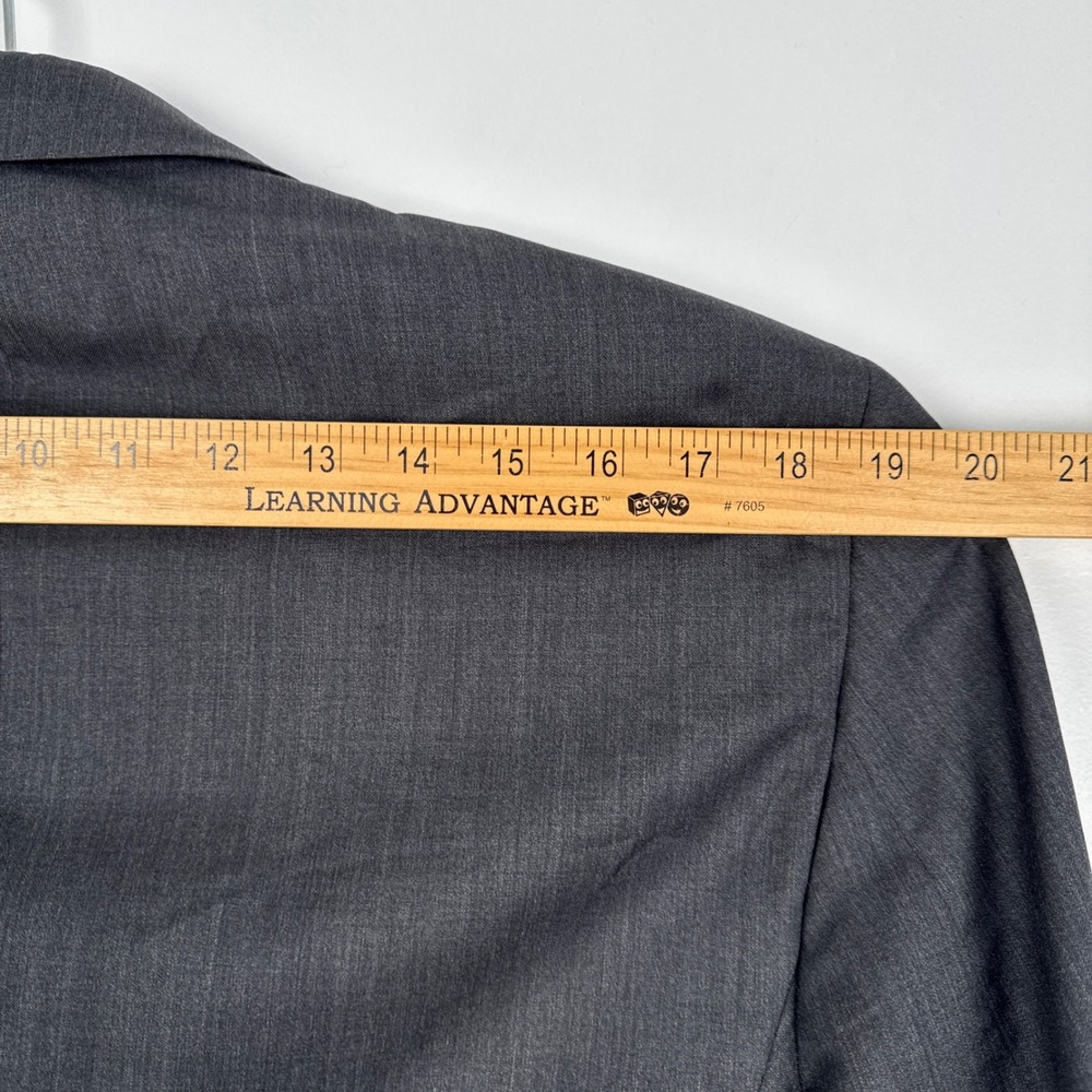 Saks Fifth Avenue Ermenegildo Zegna Wool Silk Blazer 40R Charcoal Made in Italy - Picture 7 of 11
